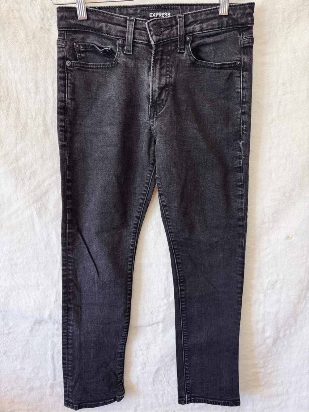 Express Men's Black Stretch Skinny Jeans
